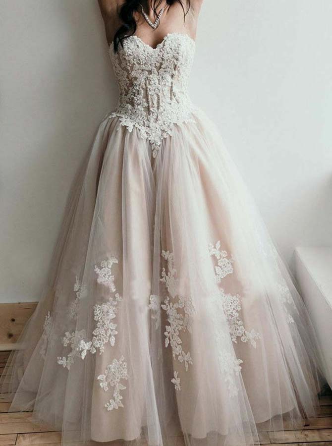 Princess Wedding Gowns,Strapless Wedding Dress,Classy Bridal Gown,Wedding Dress Trendy,WD00204, US10 / Champagne Princess Wedding Gowns,Strapless Wedding Dress,Classy Bridal Gown,Wedding Dress Trendy,WD00204, US10 / Champagne