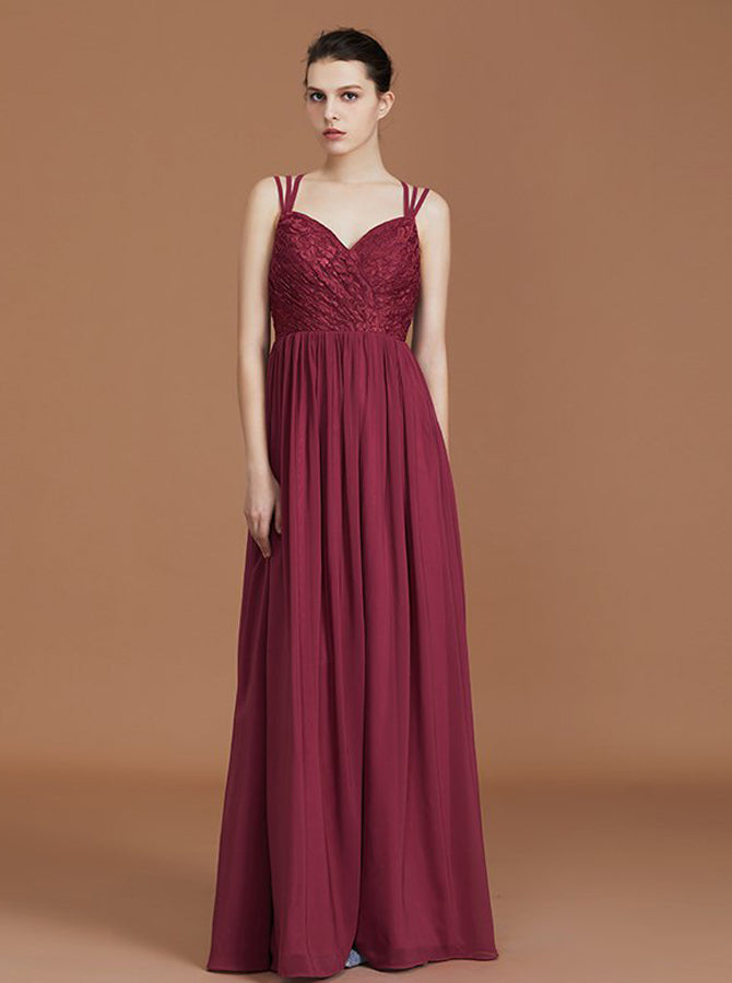 bridesmaid dresses burgundy lace Burgundy lace tulle long prom dress, burgundy bridesmaid dress main image 0