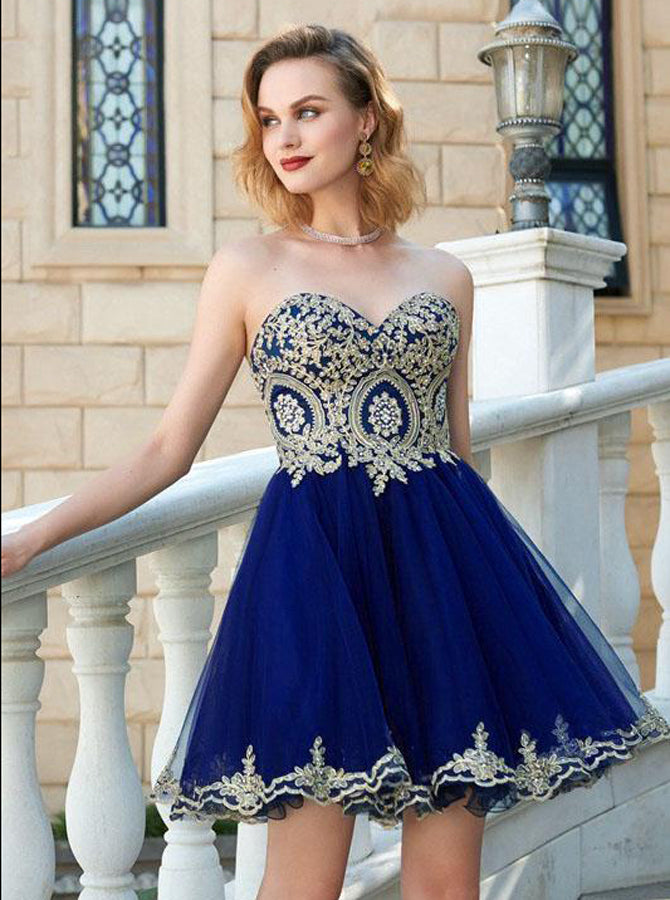 Lovely Cocktail Dresses,Strapless Cocktail Dress,Short Homecoming Dres - Wishingdress Lovely Cocktail Dresses,Strapless Cocktail Dress,Short Homecoming Dres - Wishingdress