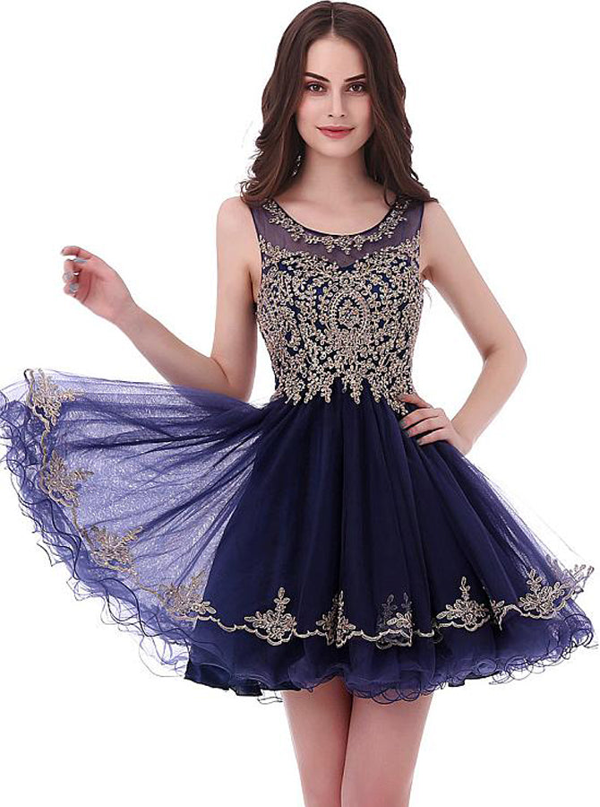 Dark Navy Homecoming Dresses,Tulle Sweet 16 Dress,Short Homecoming Dress,HC00104, US18W / Burgundy