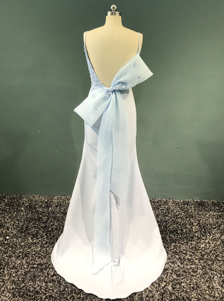 Trendy Bridesmaid Dress,Mermaid Bridesmaid Dress,Strappy Satin Bridesmaid Dress,BD00050