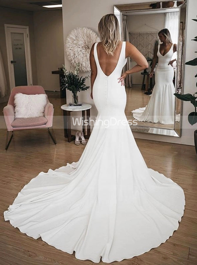 Stretch Spandex Wedding Dress,Simple Fit and Flare Wedding Dress,WD00623 Stretch Spandex Wedding Dress,Simple Fit and Flare Wedding Dress,WD00623