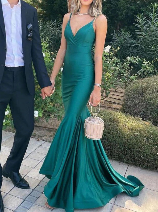 sachin and babi light blue dress Glitter Magenta Appliques V-Neck Mermaid Long Prom Dress fg4813   formalgowns