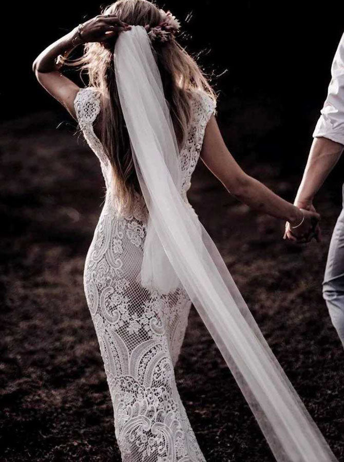 Boho Wedding Dresses,Lace Wedding Dress,Backless Wedding Dress,Long Bridal Dress,WD00260, US14 / Ivory Boho Wedding Dresses,Lace Wedding Dress,Backless Wedding Dress,Long Bridal Dress,WD00260, US14 / Ivory