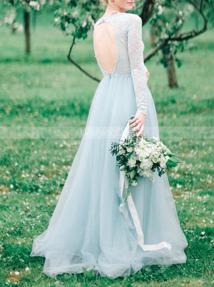 fitted lace wedding dress Dark Green High Neck Sparkly Tulle 3D Floral Lace Wedding Dresses Long