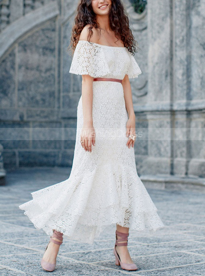 fit and flare short dress for women party wear Jovani K24050 Fit and Flare Short Dress Ivory / 8 main image 0