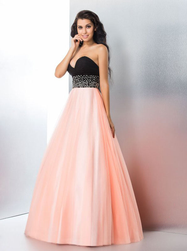 open lace back dress A-Line Prom Dresses,Prom Dress for Teens,Princess Prom Dress,Sweet 16 Dress,PD00285, US14 / Pink