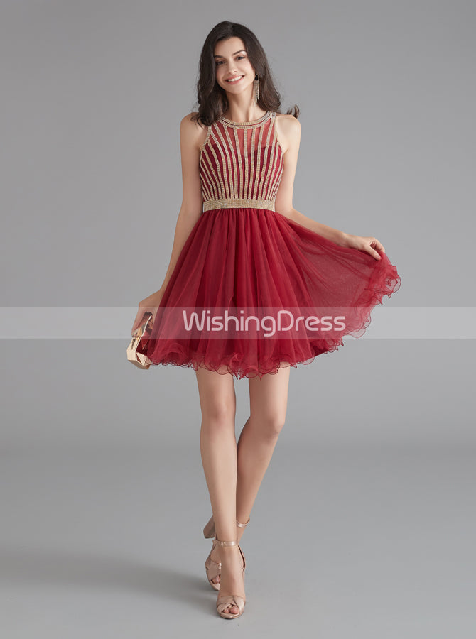 A-Line Tulle Homecoming Dresses for Teens,Graduation Dress Short,HC00198, US20W / Skyblue A-Line Tulle Homecoming Dresses for Teens,Graduation Dress Short,HC00198, US20W / Skyblue