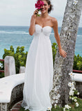 Beach Wedding Dresses,Empire Waist Wedding Dress,Destination Wedding Dress,WD00262
