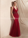 Beaded Evening Dresses,Luxurious Prom Dress,PD00417