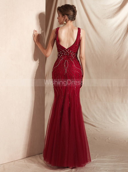 Beaded Evening Dresses,Luxurious Prom Dress,PD00417