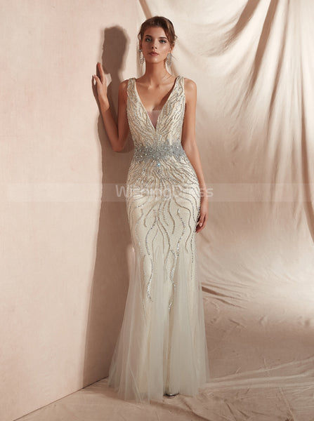 Beaded Evening Dresses,Luxurious Prom Dress,PD00417