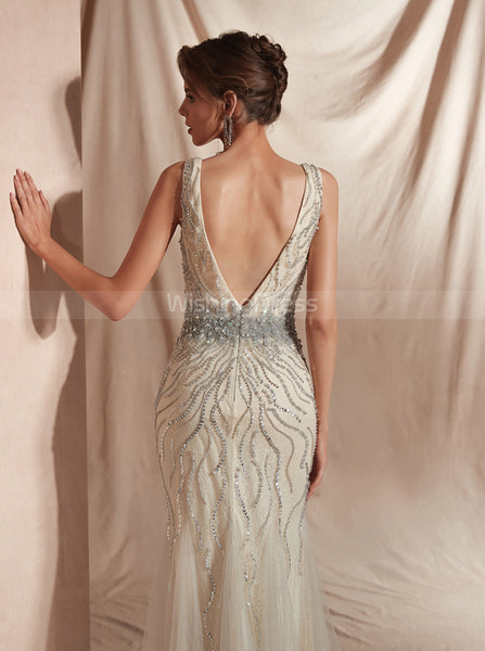 Beaded Evening Dresses,Luxurious Prom Dress,PD00417