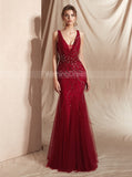Beaded Evening Dresses,Luxurious Prom Dress,PD00417
