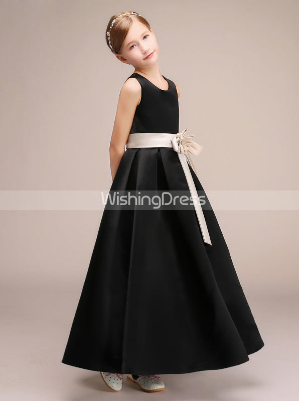Black Junior Bridesmaid Dresses Long Junior Bridesmaid Dress