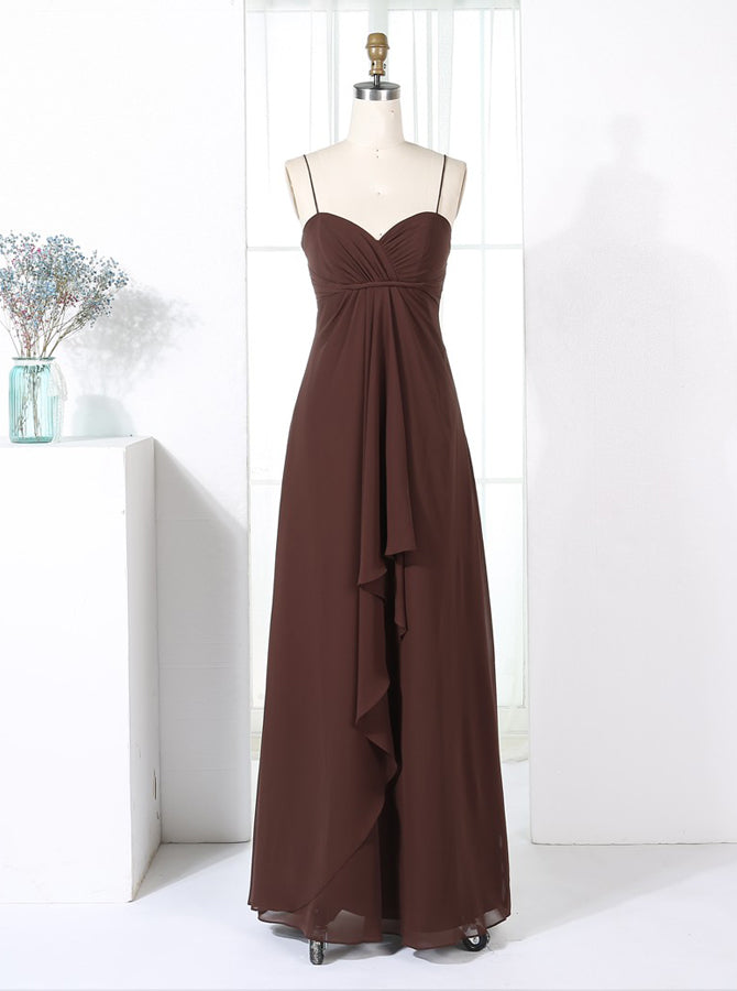Brown Bridesmaid Dresses,Empire Waist Bridesmaid Dress,Long Bridesmaid Dress,BD00320, US20W / Dark Navy