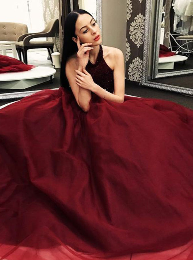 Burgundy Beaded Prom Dress,Elegant Prom Dress,Sparkly Long Prom Dress PD00062, US12 / Burgundy Burgundy Beaded Prom Dress,Elegant Prom Dress,Sparkly Long Prom Dress PD00062, US12 / Burgundy