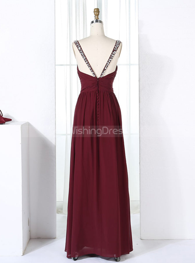 Burgundy Bridesmaid Dresses,Chiffon Bridesmaid Dress,Modest Bridesmaid Dress,BD00295, US10 / Grape Burgundy Bridesmaid Dresses,Chiffon Bridesmaid Dress,Modest Bridesmaid Dress,BD00295, US10 / Grape