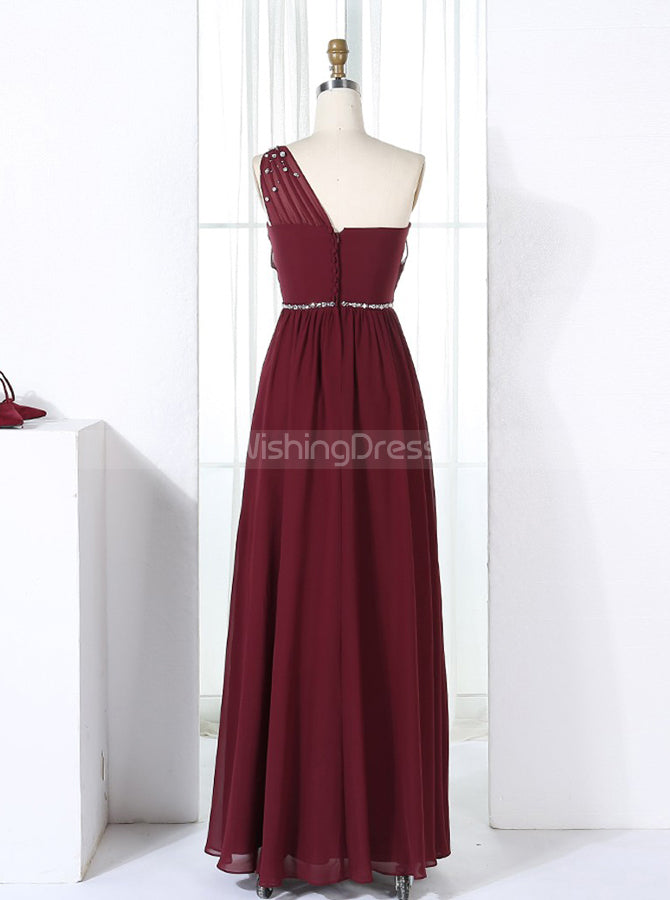Burgundy Bridesmaid Dresses,One Shoulder Bridesmaid Dress,Elegant Bridesmaid Dress,BD00293, US2 / Royal Blue Burgundy Bridesmaid Dresses,One Shoulder Bridesmaid Dress,Elegant Bridesmaid Dress,BD00293, US2 / Royal Blue