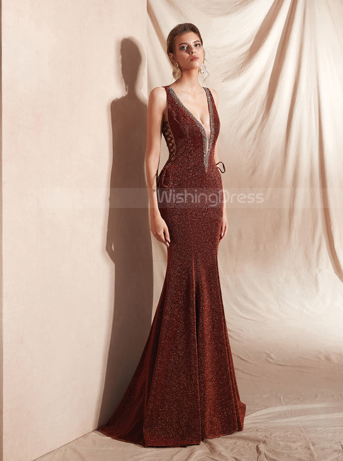 Burgundy Fitted Prom Dresses,Gorgeous Evening Dress,PD00409 Burgundy Fitted Prom Dresses,Gorgeous Evening Dress,PD00409