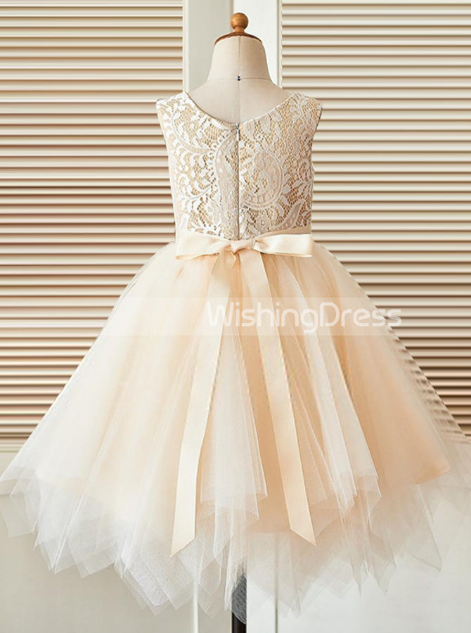 champagne flower girl dresses Princess Flower Girl Dress,Tulle Flower Girl Dress,Girls Party Dresses