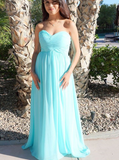 Chiffon Sweetheart Bridesmaid Dresses,Modest Bridesmaid Dress,BD00333