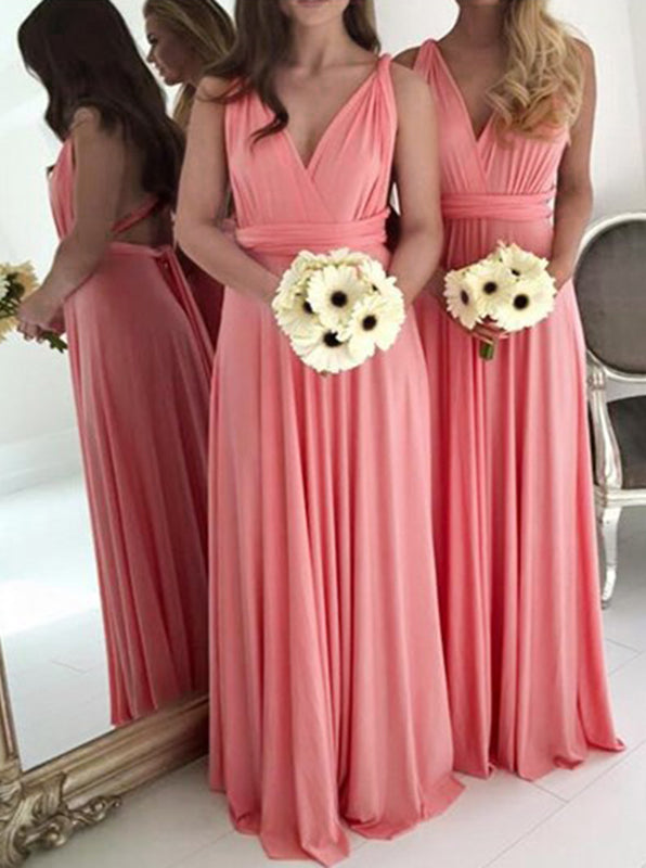 knee length dresses for ladies Coral Bridesmaid Dress,Chiffon Long Bridesmaid Dress,Bridesmaid Dress with Straps,BD00026, US22W / Dark Navy
