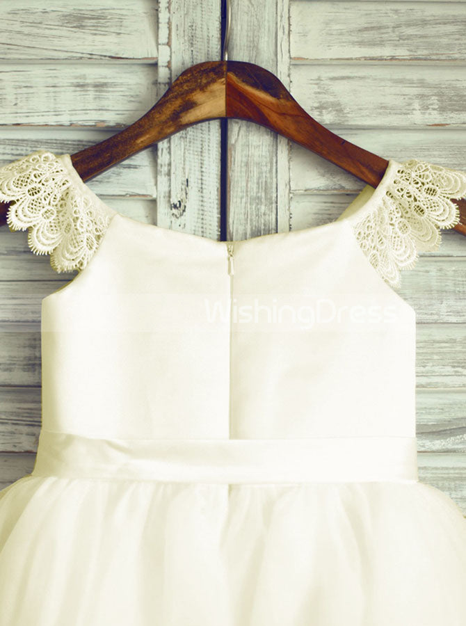white christmas dresses Cute Flower Girl Dresses,Knee Length Flower Girl Dress,Summer Flower Girl Dress,FD00008, Child12 / Ivory