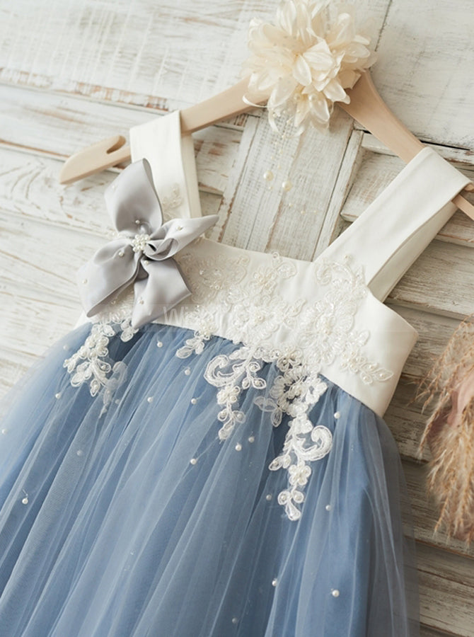 Cute Flower Girl Dresses,Tulle Tutu Dress, Flower Girl Dress with Straps,FD00083, Child2 / Gold