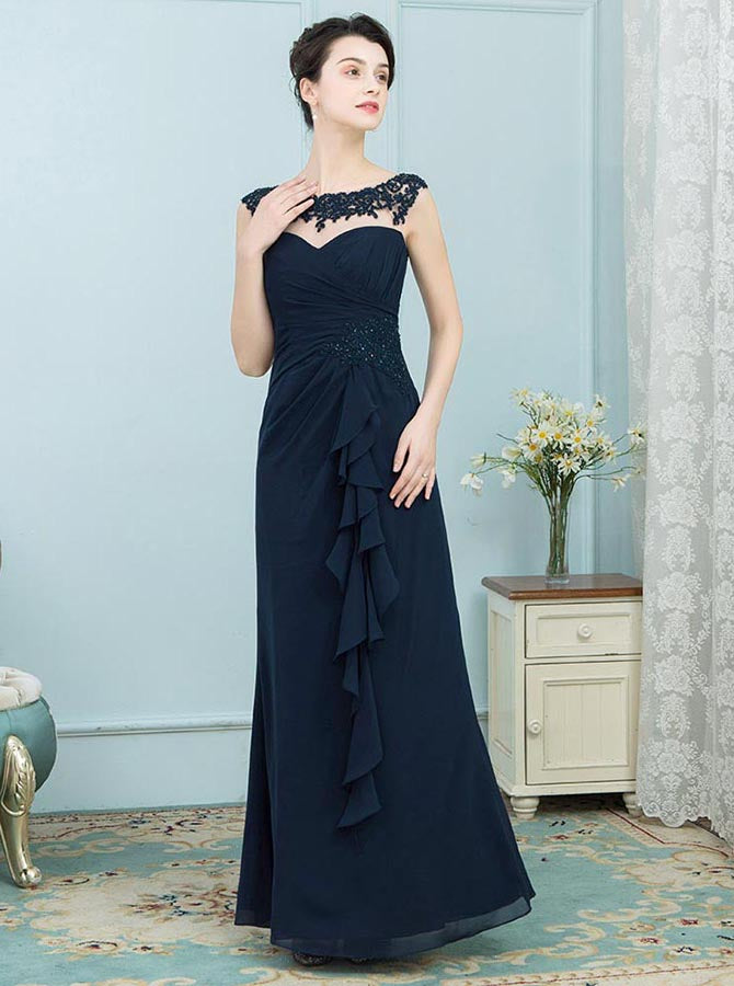Dark Navy Mother of the Bride Dresses,Long Mother Dress,Youthful Mother of the Bride Dress,MD00013, US16 / Red Dark Navy Mother of the Bride Dresses,Long Mother Dress,Youthful Mother of the Bride Dress,MD00013, US16 / Red