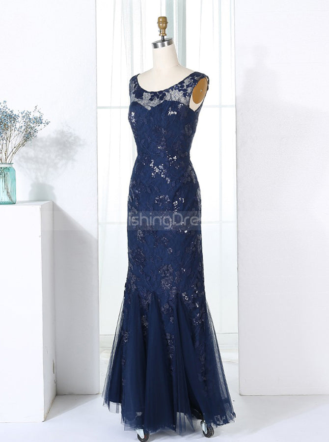 navy blue sparkly bridesmaid dresses Spaghetti Straps Glitter Square Neck Navy Blue Formal Dresses