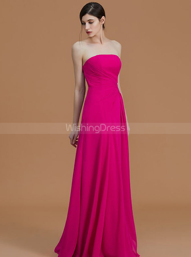 hot pink spaghetti dress ZAPAKA Women Hot Pink Prom Dress Spaghetti Straps Glitter Mermaid Party  Dress with Beading Waist main image 1