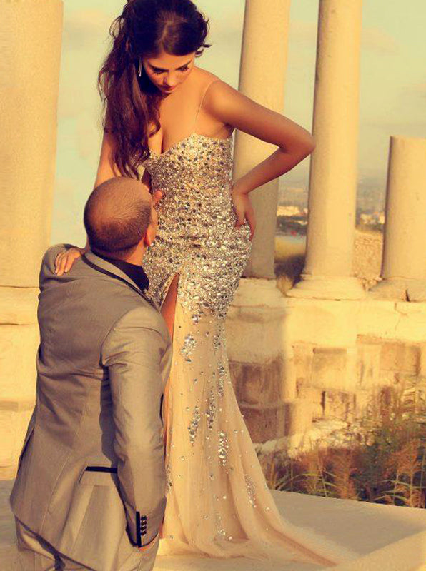 Gold Prom Dresses,Luxury Prom Dress,Beaded Prom Dress,Mermaid Prom Dress,PD00242, US4 / Blush Pink Gold Prom Dresses,Luxury Prom Dress,Beaded Prom Dress,Mermaid Prom Dress,PD00242, US4 / Blush Pink