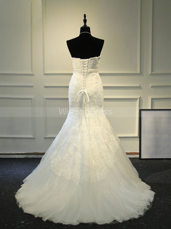 knee length dresses for ladies Early Spring 2023 Gorgeous Mermaid Wedding Dress Satin Bridal Gown Wedding Dress- Meli M/170 / As Shown main image 0