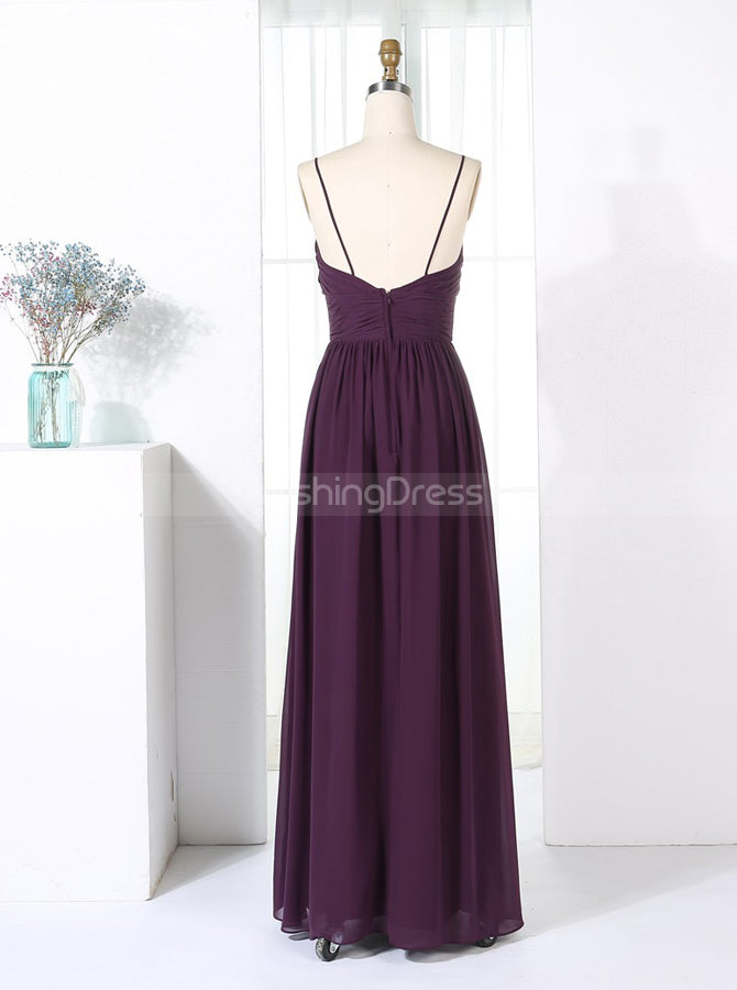 Short Bridesmaid Dress with Flutter Sleeves Grape