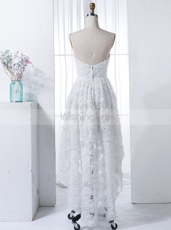 High Low Bridesmaid Dress,Lace Bridesmaid Dress,White Bridesmaid Dress,BD00159 High Low Bridesmaid Dress,Lace Bridesmaid Dress,White Bridesmaid Dress,BD00159