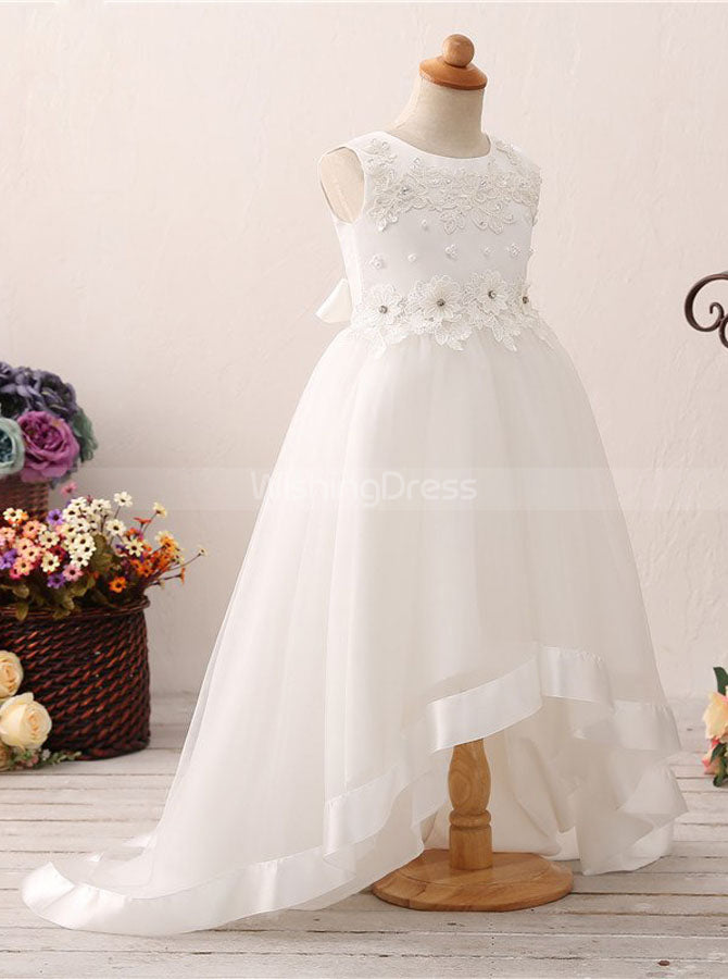 strapless open back dress Sunnypetal Blush Pink High Low Princess Pageant Toddler Girl Dress –  sunnypetal