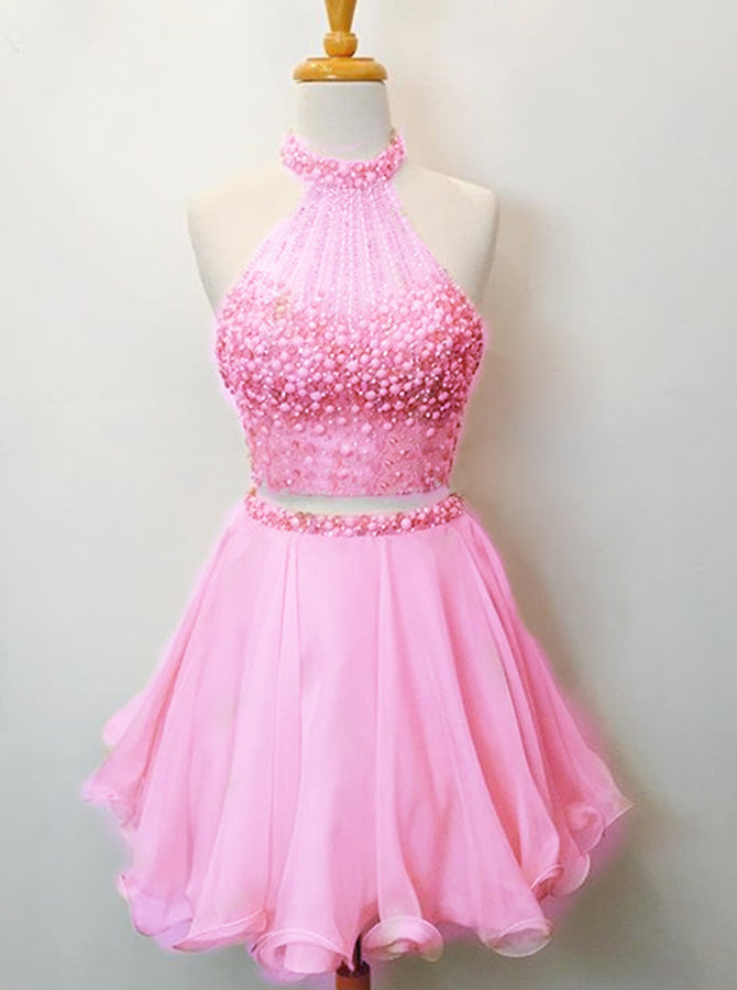 High Neck Homecoming Dresses,Beaded Homecoming Dress,Two Piece Homecoming Dress,HC00098, US26W / Dark Navy High Neck Homecoming Dresses,Beaded Homecoming Dress,Two Piece Homecoming Dress,HC00098, US26W / Dark Navy