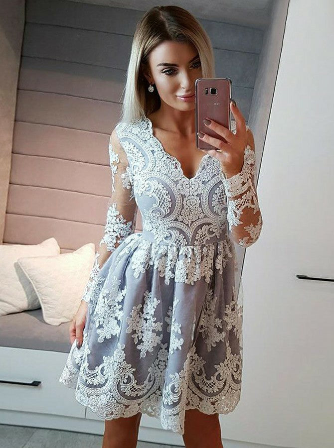 Homecoming Dresses with Sleeves,Lace Homecoming Dresses,Short Homecoming Dress,HC00177 Homecoming Dresses with Sleeves,Lace Homecoming Dresses,Short Homecoming Dress,HC00177
