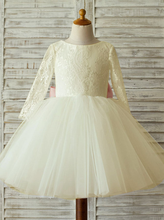 Ivory Flower Girl Dresses,Ball Gown Tulle Flower Girl Dress,Flower Gir