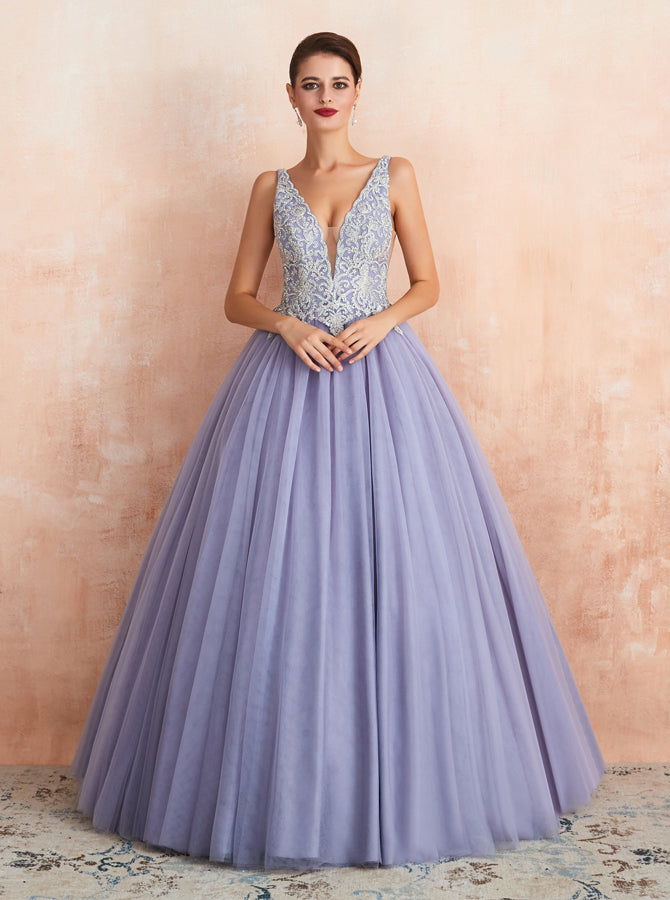 Lilac Prom Gown,Elegant Sweet 16 Dress for Teens,PD00458 - Wishingdress Lilac Prom Gown,Elegant Sweet 16 Dress for Teens,PD00458 - Wishingdress