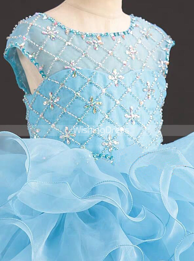 Little Girls Cupcake Pageant Dress,Kids Little Princess Dress,GPD0039, J8 / Turquoise Little Girls Cupcake Pageant Dress,Kids Little Princess Dress,GPD0039, J8 / Turquoise