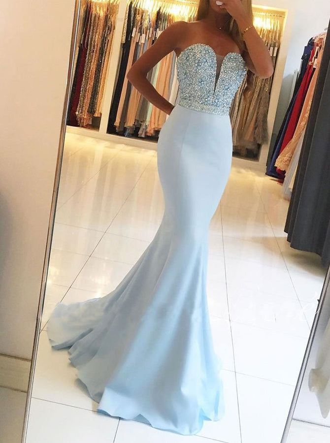 Mermaid Prom Dress,Fitted Prom Dresses,Beaded Prom Dress,PD00307 - Wishingdress Mermaid Prom Dress,Fitted Prom Dresses,Beaded Prom Dress,PD00307 - Wishingdress