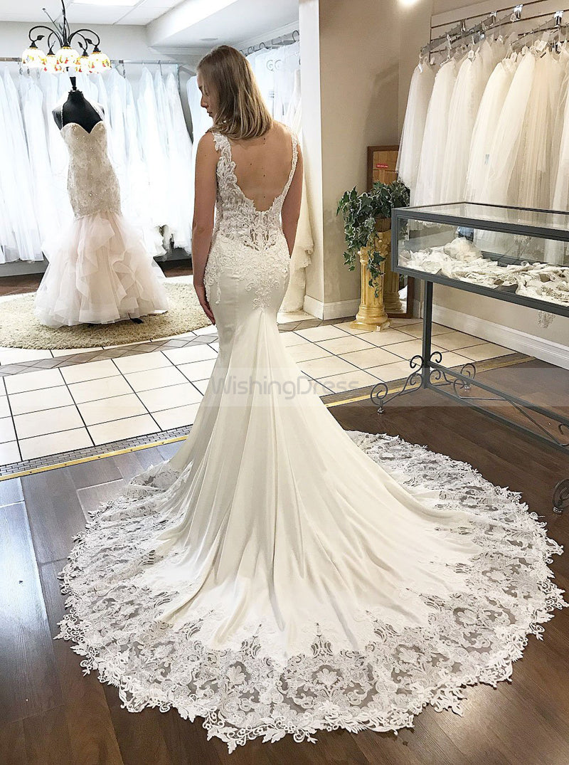 Mermaid Wedding Dresses,Satin Wedding Dress,Sexy Bridal Dress,Fall Spring Bridal Dress,WD00186, US24W / Ivory Mermaid Wedding Dresses,Satin Wedding Dress,Sexy Bridal Dress,Fall Spring Bridal Dress,WD00186, US24W / Ivory