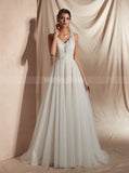 Modest Wedding Dresses,Illusion Wedding Dress,WD00361