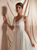 Modest Wedding Dresses,Illusion Wedding Dress,WD00361