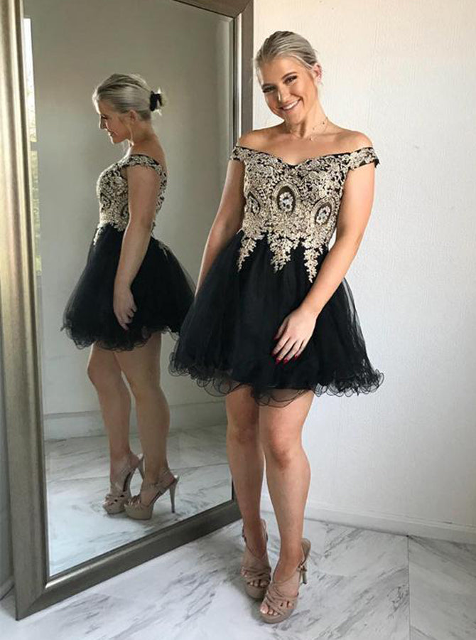 Off the Shoulder Sweet 16 Dresses Black Sweet 16 Dress Plus Size Sweet 16 Dress SW00011