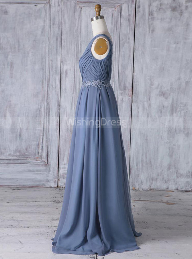princess polly baby blue dress Stretch Satin Sheath One Shoulder Bridesmaid Dresses, Wedding Party Dress,  MBD199 main image 0