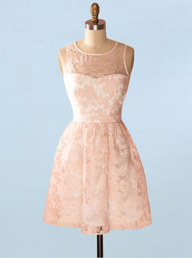 Peach Homecoming Dresses,Lace Homecoming Dress,Modest Homecoming Dress - Wishingdress Peach Homecoming Dresses,Lace Homecoming Dress,Modest Homecoming Dress - Wishingdress