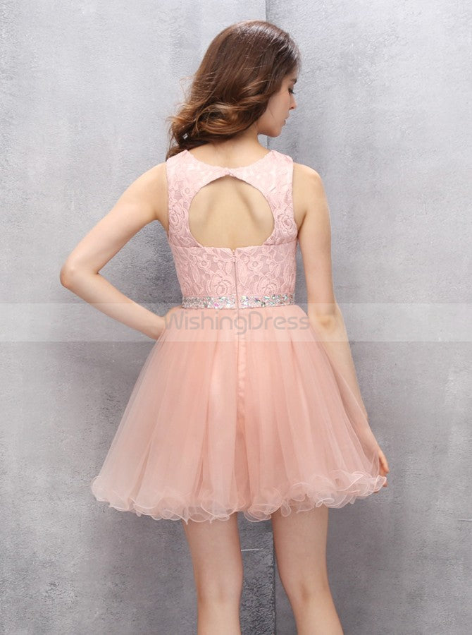 Peach Homecoming Dresses,Lace Sweet 16 Dress,Short Sweet 16 Dresses,Sw00014, US16 / Lilac Peach Homecoming Dresses,Lace Sweet 16 Dress,Short Sweet 16 Dresses,Sw00014, US16 / Lilac
